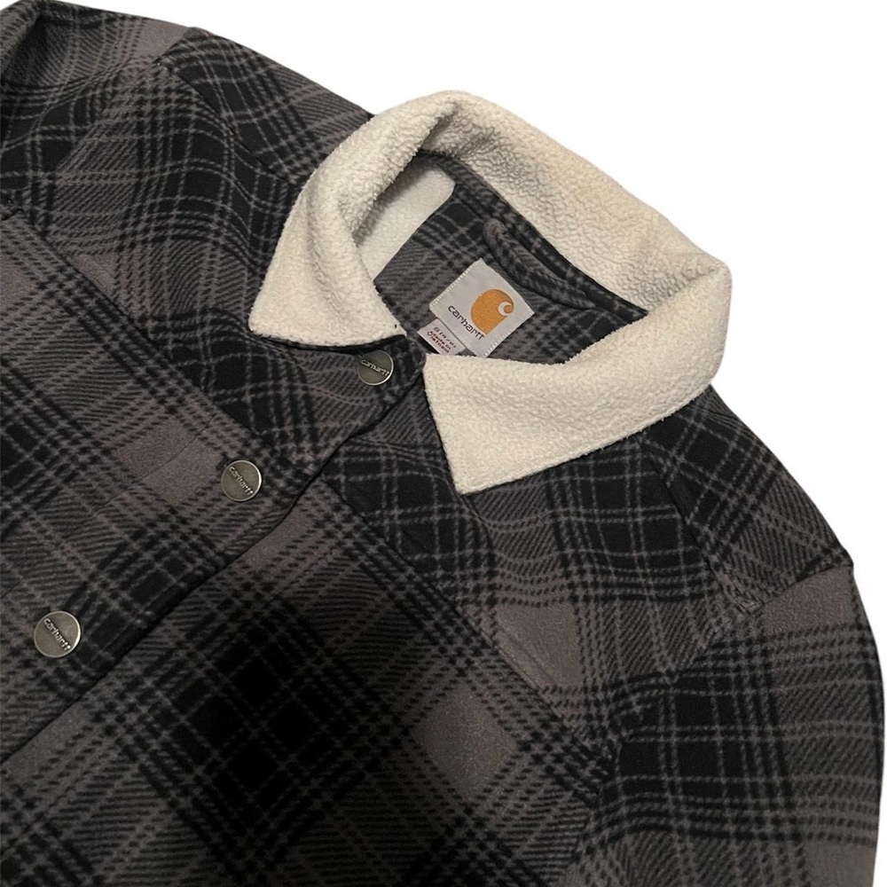 Carhartt Women's Black Plaid Jacket - Picture 3 of 4